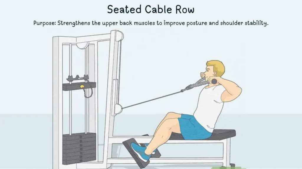 Seated Cable Row for Upper Back Strengthening